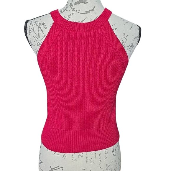 Express Women's Size Large Red Sweater Knit Skim Tank - Picture 1 of 6